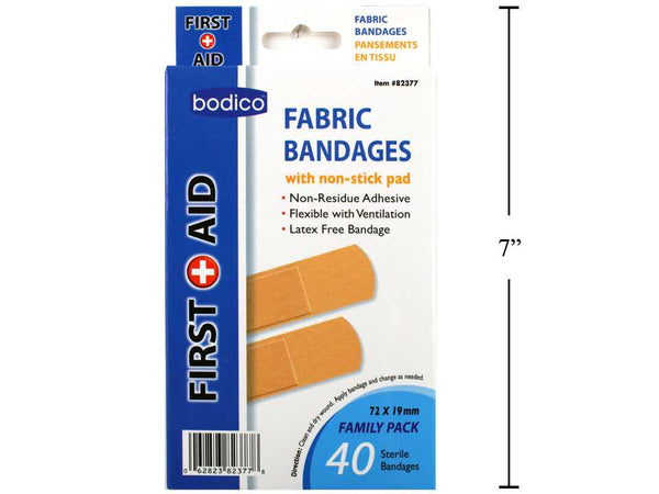 Fabric Bandages (40 Piece)